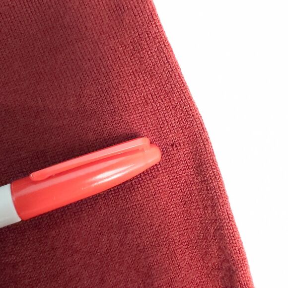 Apt 9 Merino Wool Blend Argyle Sweater Mens Large Red Preppy Academia Grandpa - Picture 13 of 16